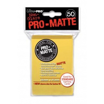 Ultra Pro - Matte Yellow (50 pcs Standard Sleeves)